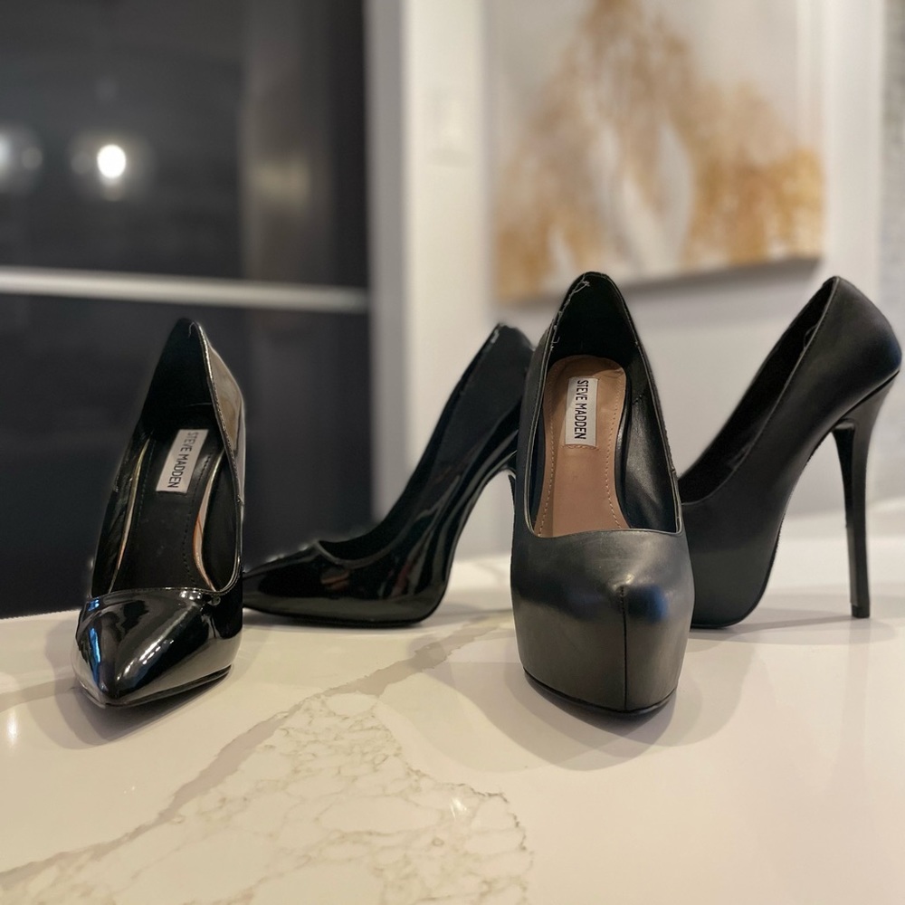 Steve Madden - Black heels pumps (price listed is for ONE pair)